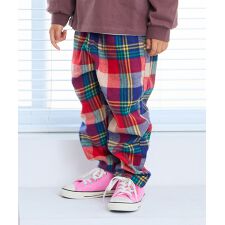 チェックタックパンツ