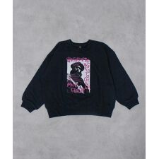 ビッグシルエットフォトプリントトレ－ナ－