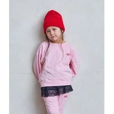 裏毛ワンポイントトレーナー