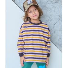 先染めマルチボーダーロンティー