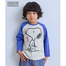 【PEANUTS】スヌーピー/ラグランロンＴ
