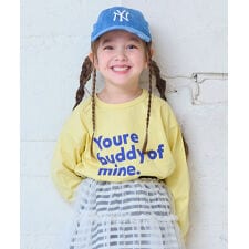 【COTTON from U.S.A】リブ付きプリントロンティー