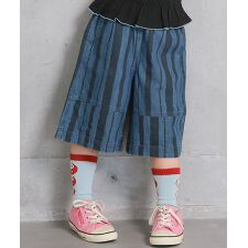 デニム６分丈パンツ