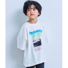 【COTTON from U.S.A】ビッグシルエットフォトプリントＴシャツ