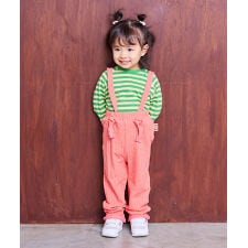 ニットサッカー2wayキャンディーサロペット