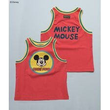 【Disney】ミッキーマウス/ラインリブタンクトップ