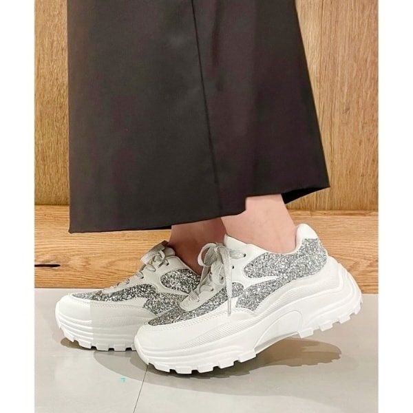 エスペランサふわふわクッショングリッタースニーカー ESPERANZA スニーカー ふわふわクッショングリッタースニーカー