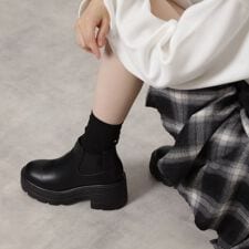 雨の日もおしゃれに決まる！【レイン対応】サイドゴアショートブーツ