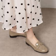 【新生活おすすめ】エナメルローファー レイン対応