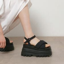 プラットフォーム厚底サンダル