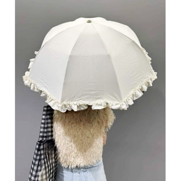 2段折 コンパクト日傘(無地/ピンク) pink trick 日傘 晴雨兼用傘 完全遮光2段折傘 折りたたみ傘 軽量