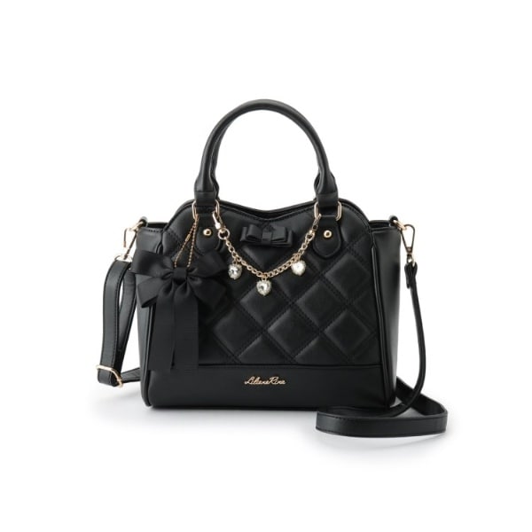 Wキルトチャーム付2WAYボストン