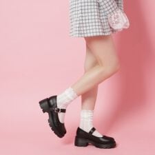 ストラップ付パンプスメリージェーン