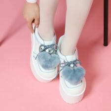 ハートチャーム付き厚底