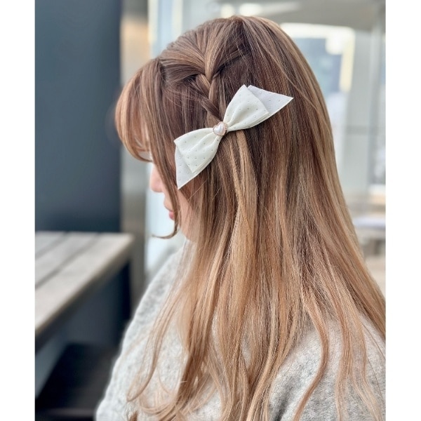 楽天市場】【全品送料無料×P最大46倍！】バンスクリップ ヘアクリップ レディース 大きめ ブランド ヘアアクセサリー 髪留め まとめ髪 オーガンジー  リボン 透け感 クリアカラー ループデザイン 大人 モカ グレー ベージュ : cream dot