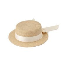 カンカン帽オーガンジーリボン