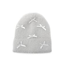 リボン付きニット帽