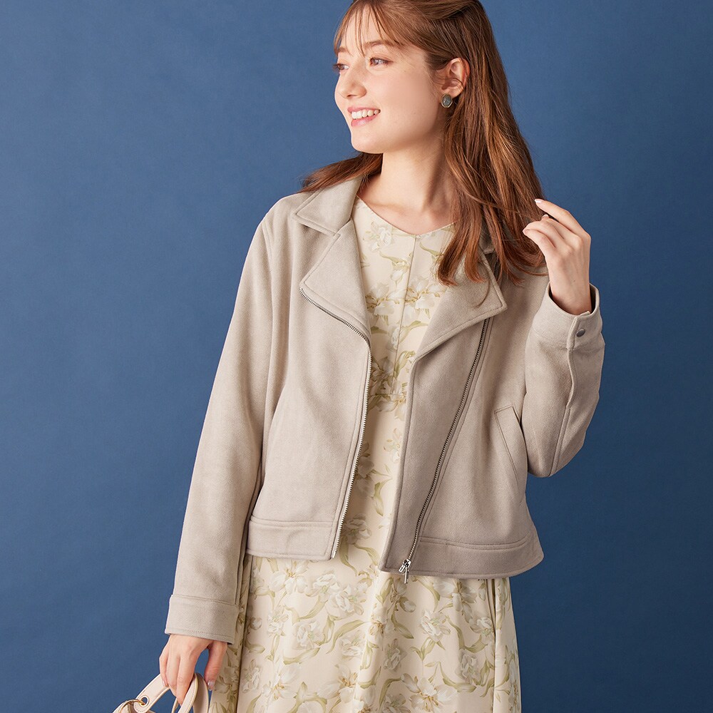 【最終値下げ】【未使用】チャコールグレー フェイクスエード ライダースジャケット フェイクスエードライダースジャケット｜メンズファッション通販