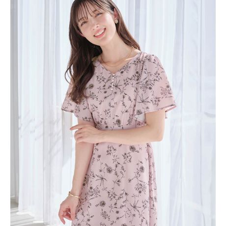 アロッタ　【お客様企画】欲しいが詰まったひんやり花柄ワンピース