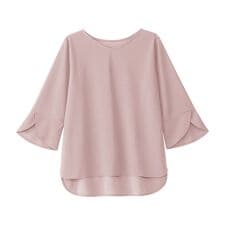 【４つの機能付】ひんやりチューリップ袖Ｔシャツブラウス