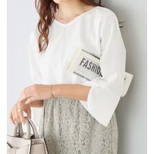 【４つの機能付】ひんやりチューリップ袖Ｔシャツブラウス