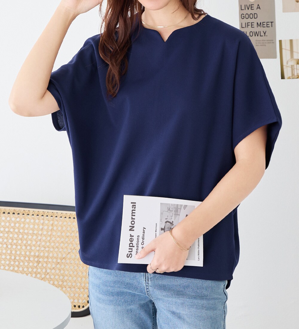 ③スカート140水色・ノースリーブ　ライトグレー150 ・Tシャツネイビー150 レディース Tシャツ・カットソー (ノースリーブ、青色・ネイビー