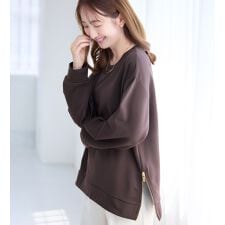 アロッタ(alotta)のサイドジップあったか裏起毛プルオーバー