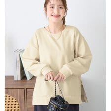 サイドジップあったか裏起毛プルオーバー