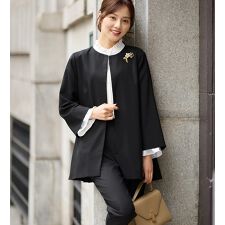 【３点セット】洗える！Ａラインロングジャケットスーツ