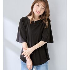 パールデザイン５分袖Ｔシャツブラウス