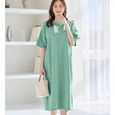 【４つの機能付】フリル袖Ｔシャツワンピース