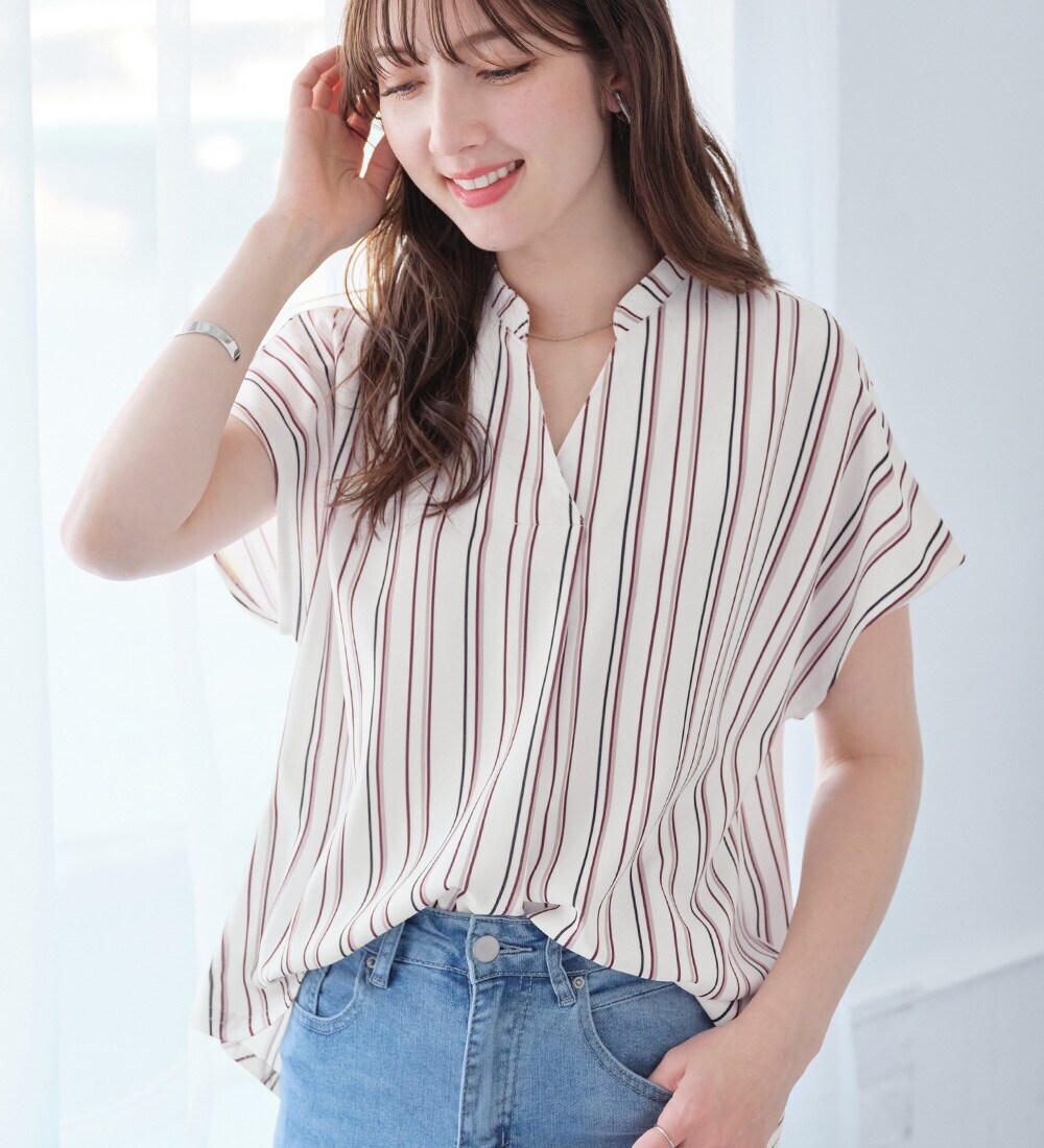 4つの機能付】スキッパーTシャツブラウス | アロッタ(alotta