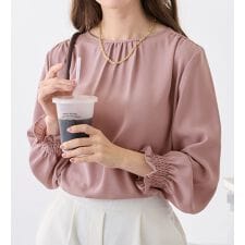 アロッタ(alotta)の前後２ＷＡＹギャザーブラウス