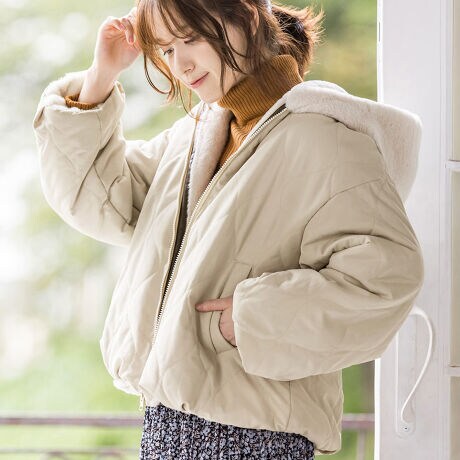 リバーシブルキルト フェイクファーブルゾン ヴィオラエヴィオラ Viola E Viola ファッション通販 マルイウェブチャネル