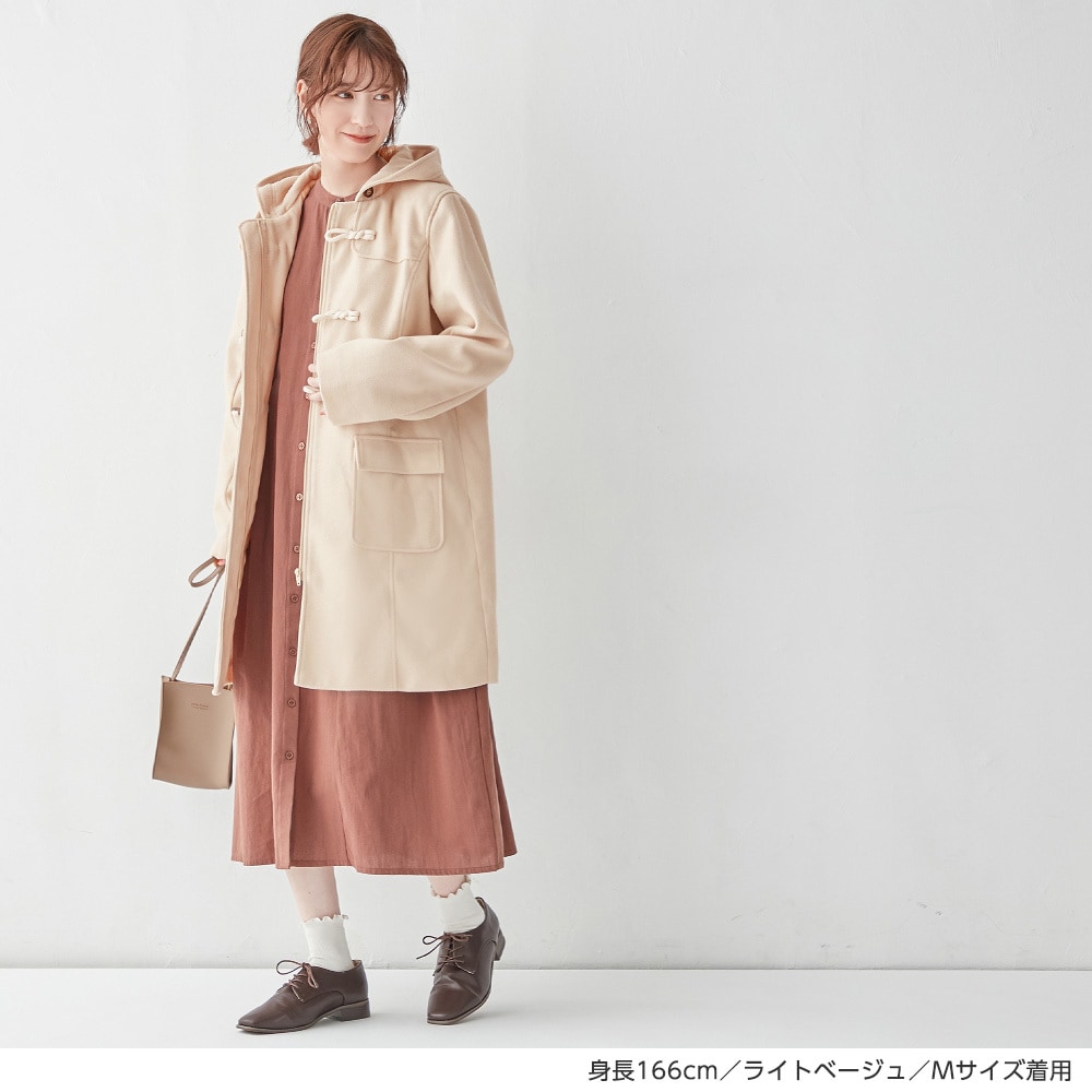 ウィルセレクションWILLSELECTIONダッフルロングコートフォックスファー RUIRUE BOUTIQUE ダッフルコート コート ウール100