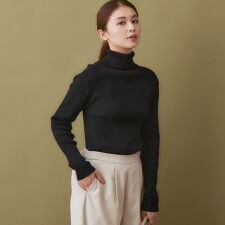 ちくちくしにくいもっちりニットリブタートル