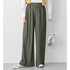 ヴィオラエヴィオラ(viola e_viola)の【５つの機能付】丈切れる！楽ちんジャカードパンツ