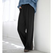 楽ちんキレイ美脚ストレートパンツ