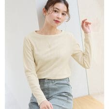 【クルーネック】チクチクしにくい裏起毛プルオーバー