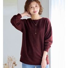 ヴィオラエヴィオラ(viola e_viola)の【クルーネック】柔らかニットソーシンプルトップス