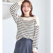 ＜プチハイネック＞洗えるもちもち　ゆるシンプルニット