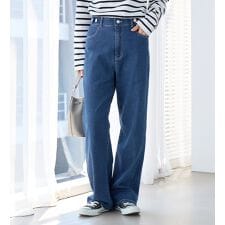 ヴィオラエヴィオラ(viola e_viola)の【ストレッチ】隠しゴムで見た目すっきり楽ちんデニム