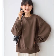 ゆったり袖ボリューム裏毛スウェットトップス