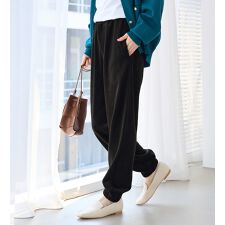 毛布のような温かさ　楽ぽか裏ファージョグパンツ