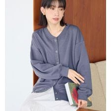 毛玉になりにくい　ふんわり柔らか裏起毛カーデ