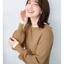 レイヤード風リブニット