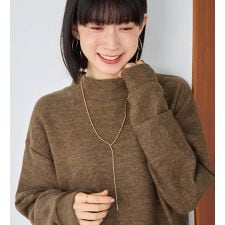 ヴィオラエヴィオラ(viola e_viola)の【プチハイネック】柔らかニットソーシンプルトップス