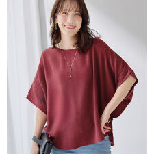 華奢見えドルマンスリーブブラウス