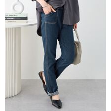 ヴィオラエヴィオラ(viola e_viola)の【楽ストレッチ】デニムレギンスパンツ