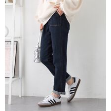 ヴィオラエヴィオラ(viola e_viola)の楽ちんゆったり裏起毛デニムレギンスパンツ